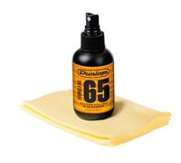 JIM DUNLOP 654 Formula 65 Kit de polissage et nettoyant pour guitare, format spray 100 ml, avec chiffon en microfibre