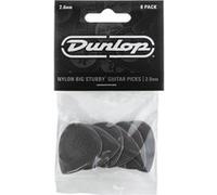 Jim Dunlop – Médiators Adu 445P20 Big Stubby Nylon 2,00 mm – Pack de 6