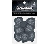 Jim Dunlop Médiators 488P114 Tortex Pitch Noir 1,14 mm Pack de 12
