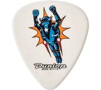 Jim Dunlop Blackline Original Alan Forbes, Sachet De 36, Rocket Man, White 0.73 Mm Médiators