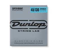 JIM DUNLOP Cordes de basse fuselées en acier inoxydable super lumineuses 45-130 | 5 cordes