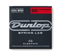 JIM DUNLOP Cordes pour guitare éléctrique Jeu de cordes électrique 7 cordes Nickel wound 9-62