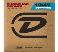 Jim Dunlop DAP1047j Phosphor Bronze Light 12C 10-47 Jeux folk 12 cordes G