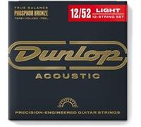 Jim Dunlop DAP1252j Phosphor Bronze Medium 12C 12-52 Jeux folk 12 cordes G