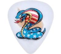 Jim Dunlop Dirty Donny Ii, Sachet De 36, American Cobra, White 0.73 Mm Médiators