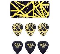 Jim Dunlop Médiators EVHPT04 Collector EVH Noir/Jaune 0,60 mm Pack de 6
