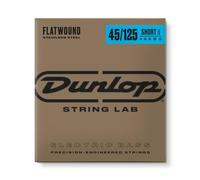 Dunlop DBFS45125S - Jeu de cordes basse 5 cordes - Filets plats short scale 45-125