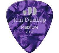 Jim Dunlop Genuine Celluloid Classic, Player'S Pack De 12, Purple, Medium Médiators G