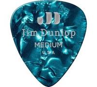 Jim Dunlop Médiators Genuine Celluloid Classic – Player's Pack de 12, turquoise, medium