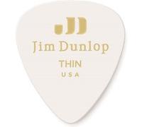 Jim Dunlop – Médiators – Genuine Celluloid Classic – Fins blancs – Pack de 12