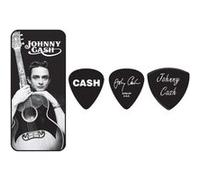 Jim Dunlop JCPT01M Boite en Metal de 6 Motif Johnny Cash Memphis Médiators