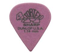 Jim Dunlop Lot de 12 médiators Dunlop Tortex Sharp pour guitare dans une boîte pratique 1,14 mm Violet