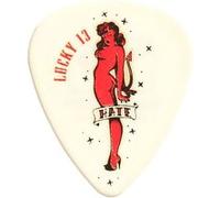 Jim Dunlop Lucky 13 Series Ii, Sachet De 36 #8 Hate Girl, Black, 1.00 Mm Médiators