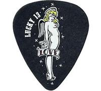 Jim Dunlop Lucky 13 Series Ii, Sachet De 36 #9 Love Girl, Black, 0.60 Mm Médiators G
