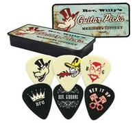 Jim Dunlop RWT03H Boite en Metal de 6 Motif Reverend Willy's Mexican Lottery Dur Médiators