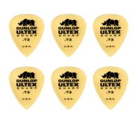 Jim Dunlop Médiators Ultex Sharp 0,73 mm – Sachet de 6