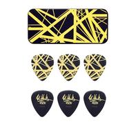 Jim Dunlop Médiators EVHPT04 Collector EVH Noir/Jaune 0,60 mm Pack de 6