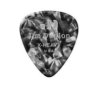 Jim Dunlop Médiators Lot de 12 483P02XH Noirs nacrés Extra épais
