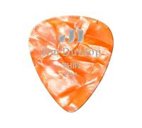 Jim Dunlop Médiators Genuine Celluloid Classic Perloid orange Fin Pack de 12