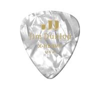 Jim Genuine Celluloid Classic, Player'S Pack De 12, Perloid White, Extra Heavy Médiators