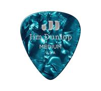 Jim Dunlop Médiators Genuine Celluloid Classic – Player's Pack de 12, turquoise, medium
