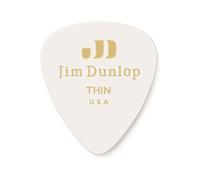 Jim Genuine Celluloid Classic, Player'S Pack De 12, White, Thin Médiators