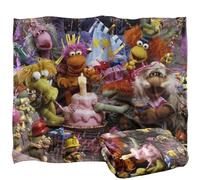 Jim Henson - Fraggle Roche Fraggle 40Th Birthday Party Plaid Ultra Doux au Toucher Soyeux - 152 x 127 cm
