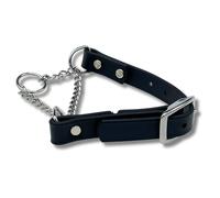 JIM HODGES DOG TRAINING Martingale Collier pour Chien au biothane en Acier Inoxydable Anti-Traction Fabriqué aux États-Unis Qualité Professionnelle M Noir