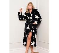 Jim Jam the Label Jim Jam the Label Black Star Print Dressing Black Gown Black Large X-Large (EU 44-50)