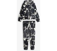Jim Jam the Label Jim Jam the Label Bow Print Twosie Black Pyjamas