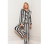 Jim Jam the Label Jim Jam the Label Bow Traditional Black Pyjamas Set