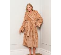 Jim Jam the Label Jim Jam the Label Chocolate Ribbed Dressing Brown Gown Natural L-XL