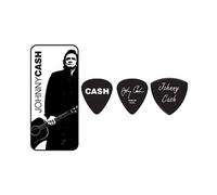 Jim JCPT02H Boite en Metal de 6 Motif Johnny Cash Legend Médiators