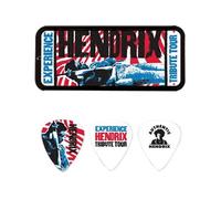 Jim Dunlop JH-PT09M Boite en Metal de 6 Motif Jimi Hendrix Tribute Tour Médiators