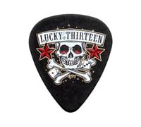 Jim Dunlop Médiators L11R1.0 Lucky 13 Series II Skull Dice #11 Noir 1,00 mm Lot de 36