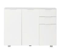 JIM - MEUBLE ENFILADE - Buffet Blanc brillant 107 x 35 x 76 cm(2304)