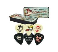Jim Dunlop RWT03H Boite en Metal de 6 Motif Reverend Willy's Mexican Lottery Dur Médiators