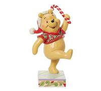Jim Shore Enesco Disney Traditions Figurine Winnie l'ourson tenant une canne à sucre 14 cm