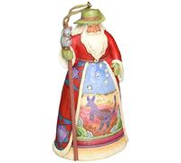 Jim Shore Enesco Figurine allemande de Père Noël 12 cm, Polyrésine, Multi-color, 4.75"