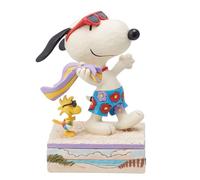 Jim Shore Figurine Snoopy & Woodstock on Beach