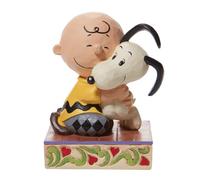 Jim Shore Peanuts 6007936 Charlie Brown Hugging Snoopy Figurine 11,4 cm