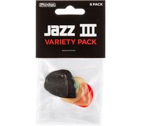 Jim Dunlop PVP103 Jazz III Lot de 6 médiators