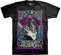 Jimi Hendrix - "Electric Ladyland Neon" T-shirt Homme/Femme Unie RO2439 (S) (Noir)