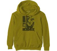 Jimi Hendrix - Felpa # S Unisex Green # Let Me Live