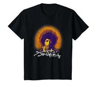 Jimi Hendrix Halo Portrait with Signature Vintage Band T-Shirt, Enfant, Noir, 8 Ans