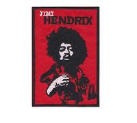 Jimi Hendrix Red Gold Écusson Patch en fer brodé sur accessoire
