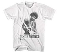 Jimi Hendrix Rock Legend Men's T Shirt Star Guitarist Album Concert Tour Merch White L