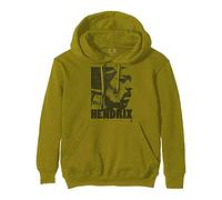 Jimi Hendrix Sweat-Shirt À Capuche Let Me Live Logo Nouveau Officiel Homme Vert Size XXL