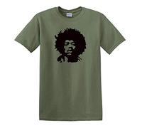 JIMI HENDRIX T-shirt en coton épais Motif légende de guitare Che Guevara