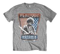 Rocks Off T-shirt Jimi Hendrix - Electric Ladyland - Unisexe Gris Taille L (Import)